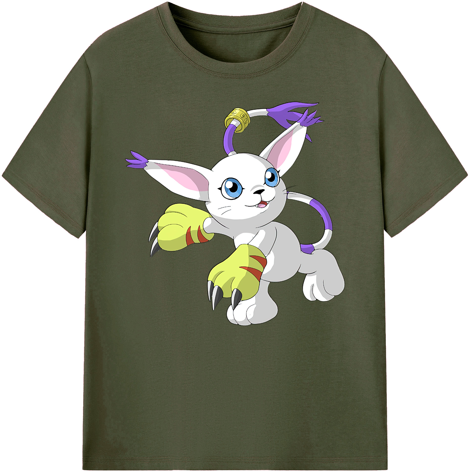 （画像用） Digimon デジタルモンスター/デジモン 綿100％ メンズ半袖Tシャツ｜肌触りやわらか＆通気性